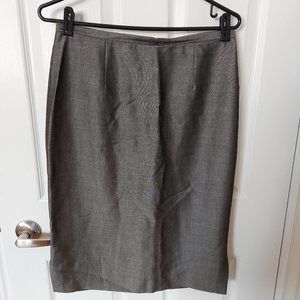 Della Spiga Career Office Mohair Blend Gray Skirt, Size 8
